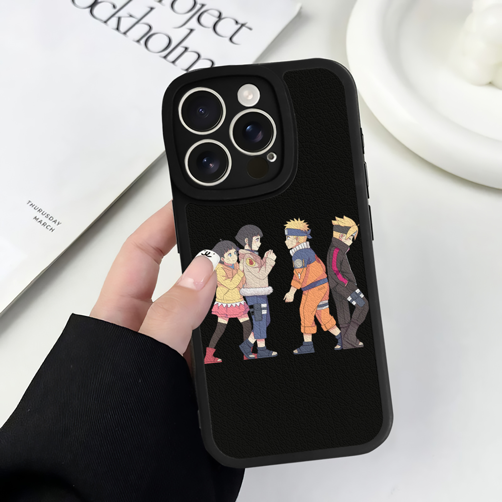 （画像用） NARUTO -ナルト- うずまき ナルト Uzumaki Naruto 【iPhone 16シリーズ対応】シリコンスマホケース（レザー調） 材質：シリコン